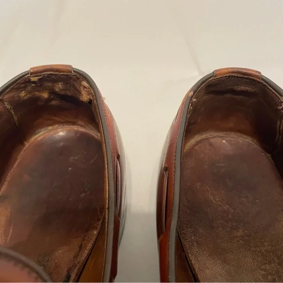 Allen Edmonds Men’s Brown Leather Loafers Dress Shoes Size 9.5C 82374 Preppy - Picture 9 of 10